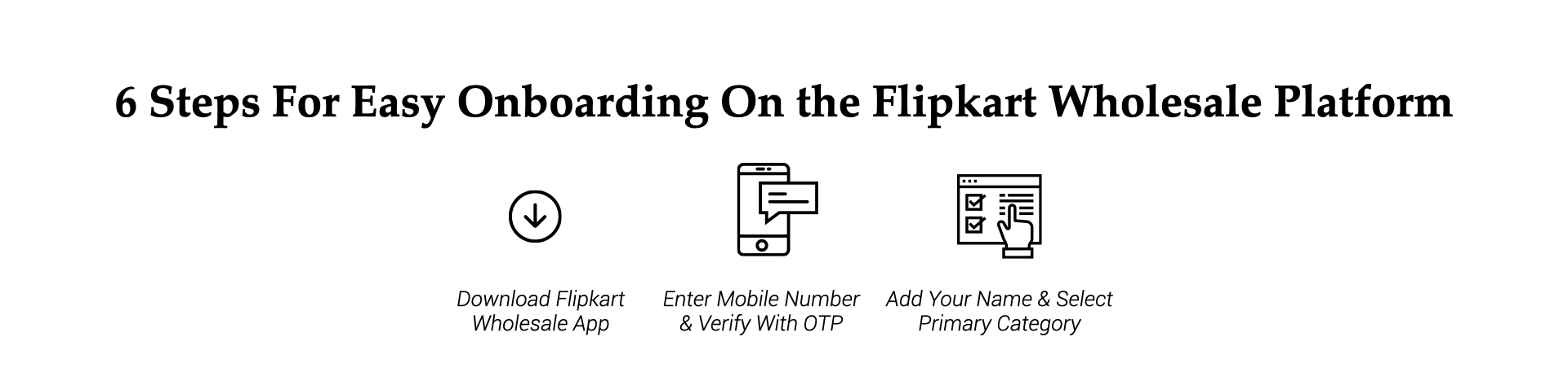 Onboarding on Flipkart wholesale?